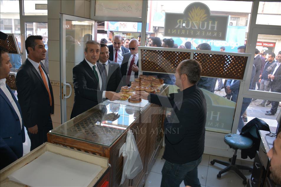 Diyarbakır'da Eker ve Kaymakam Atilla'dan esnaf ziyareti