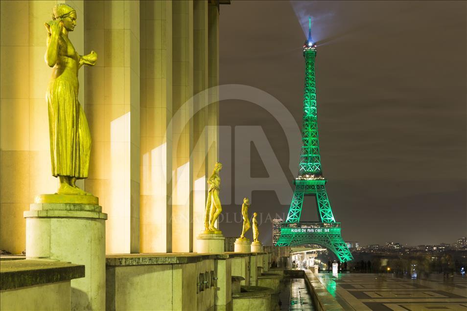Paris yeşile büründü