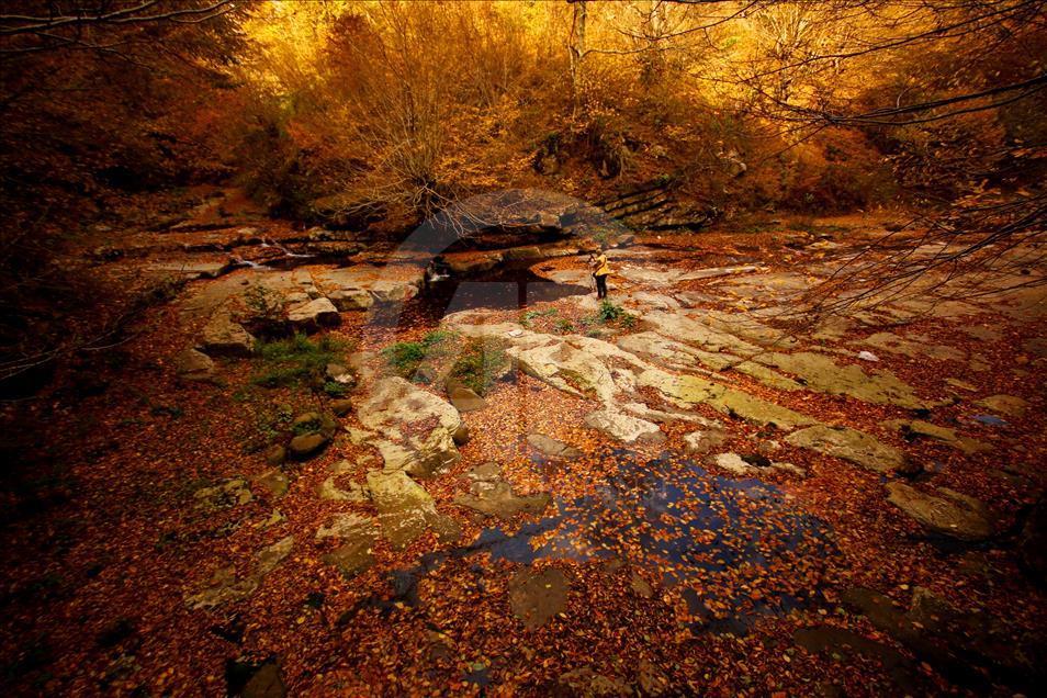 Kabaceviz Şelaleleri'nde görsel şölen
