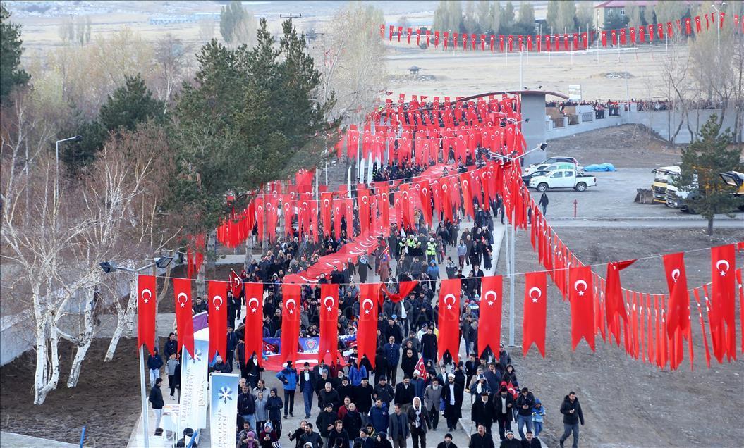Erzurum'da binler tarihine yürüdü