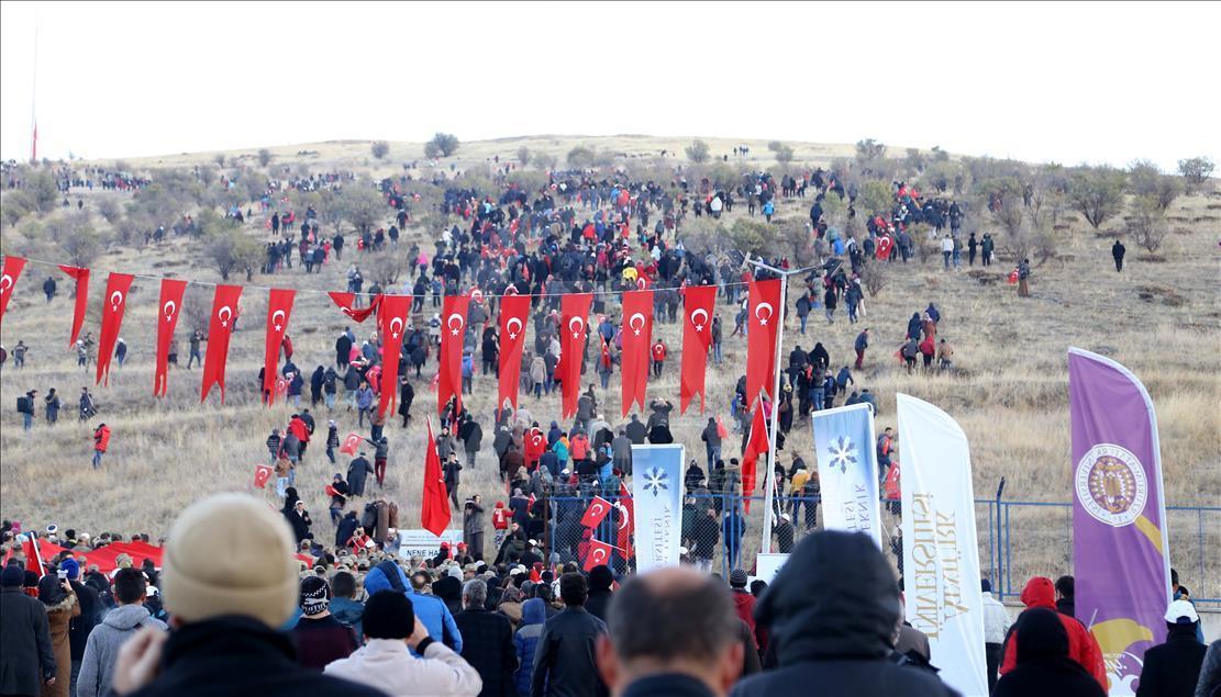 Erzurum'da binler tarihine yürüdü