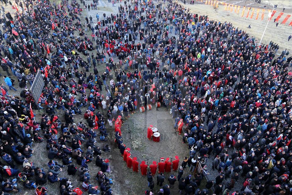 Erzurum'da binler tarihine yürüdü