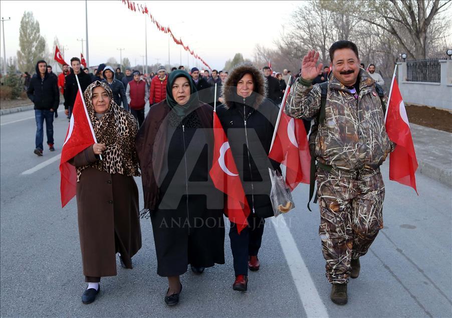 Erzurum'da binler tarihine yürüdü
