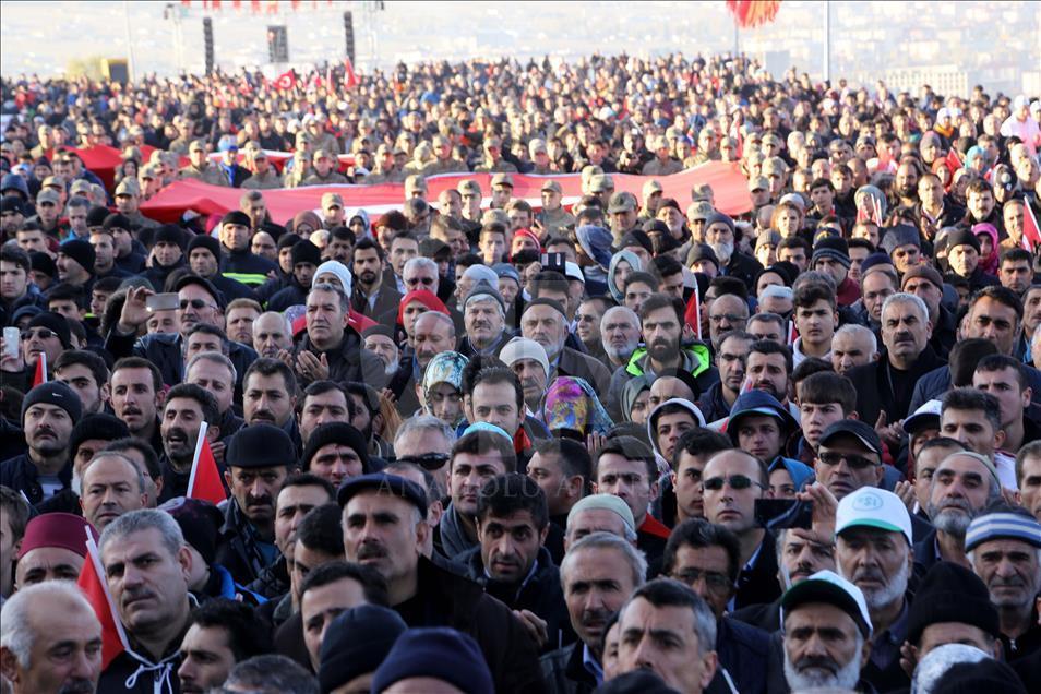 Erzurum'da binler tarihine yürüdü