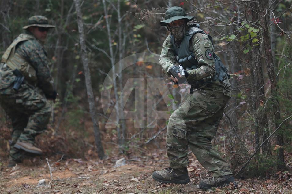 Trump supporter white supremacists' military drill in Georgia
