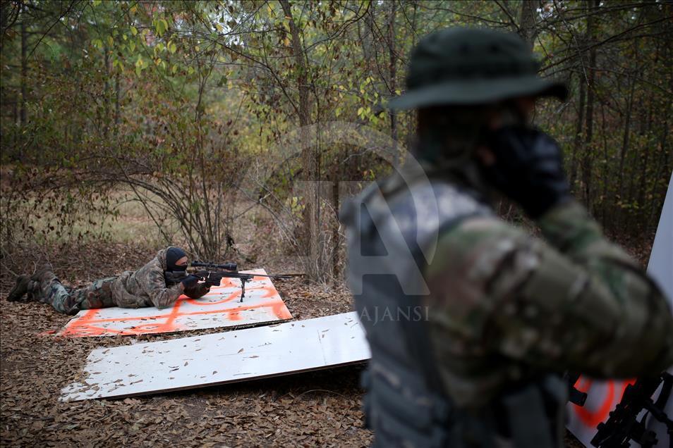 Trump supporter white supremacists' military drill in Georgia