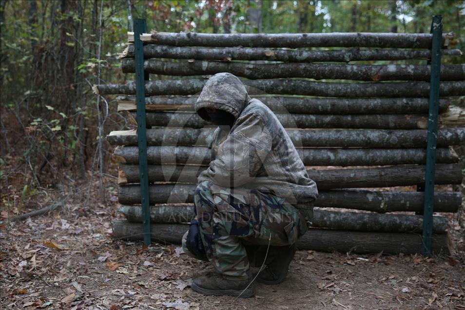 Trump supporter white supremacists' military drill in Georgia