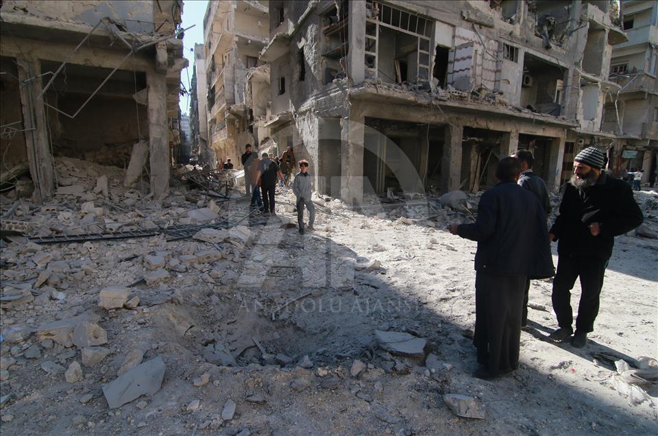 Attack on residential areas in Aleppo
