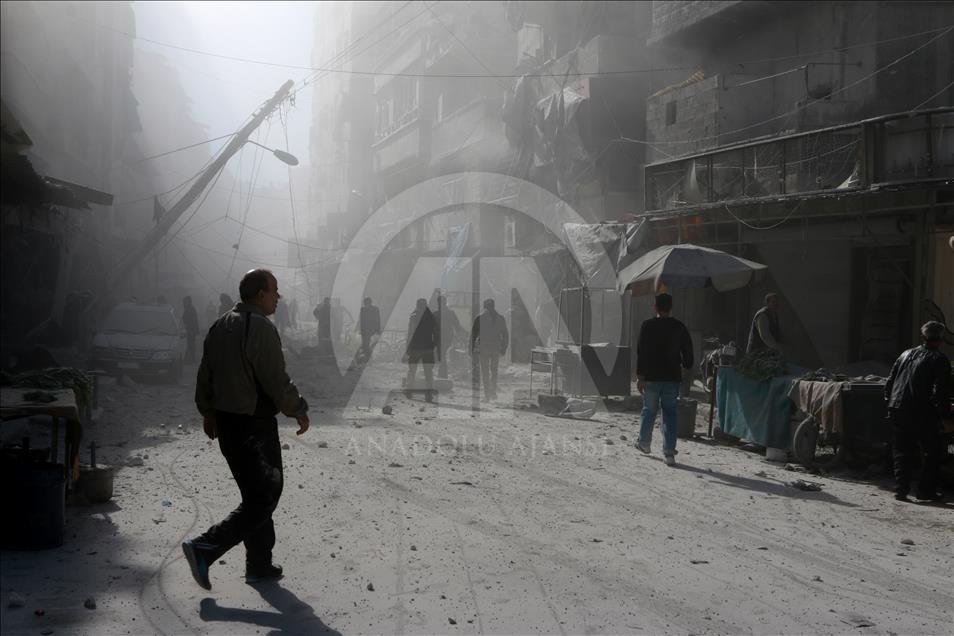 Attack on residential areas in Aleppo