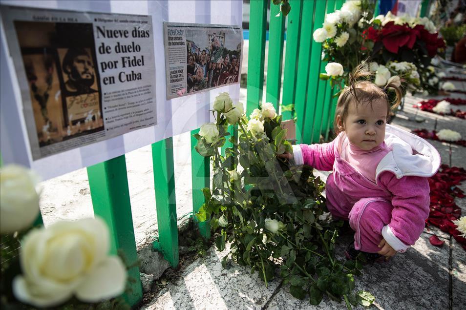 Commemoration of Fidel Castro in Mexico City