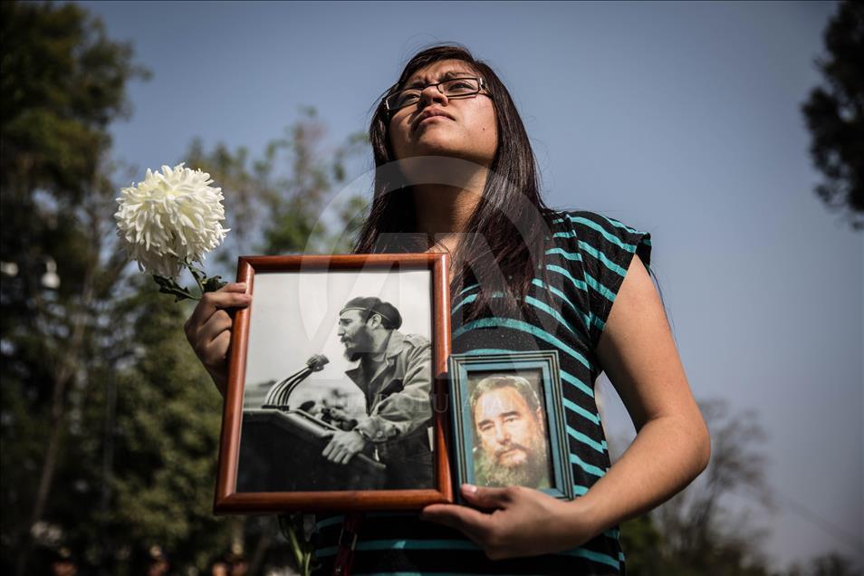 Commemoration of Fidel Castro in Mexico City