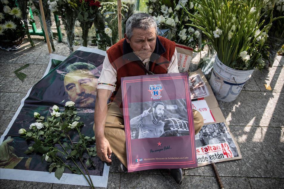 Commemoration of Fidel Castro in Mexico City