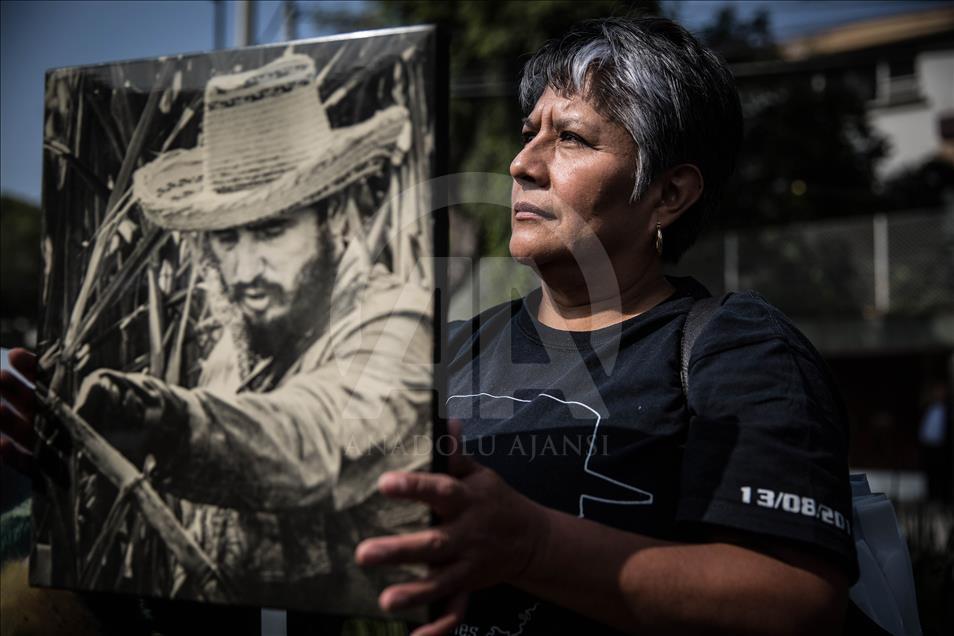 Commemoration of Fidel Castro in Mexico City