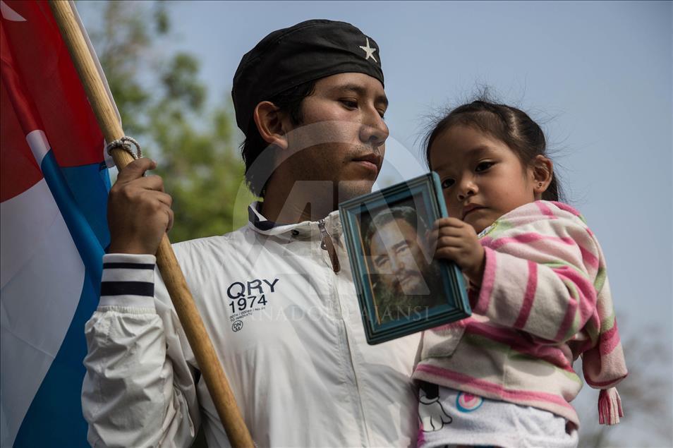 Commemoration of Fidel Castro in Mexico City