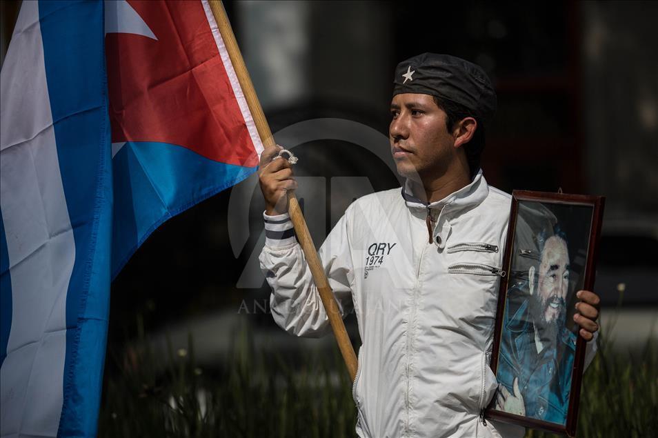 Commemoration of Fidel Castro in Mexico City