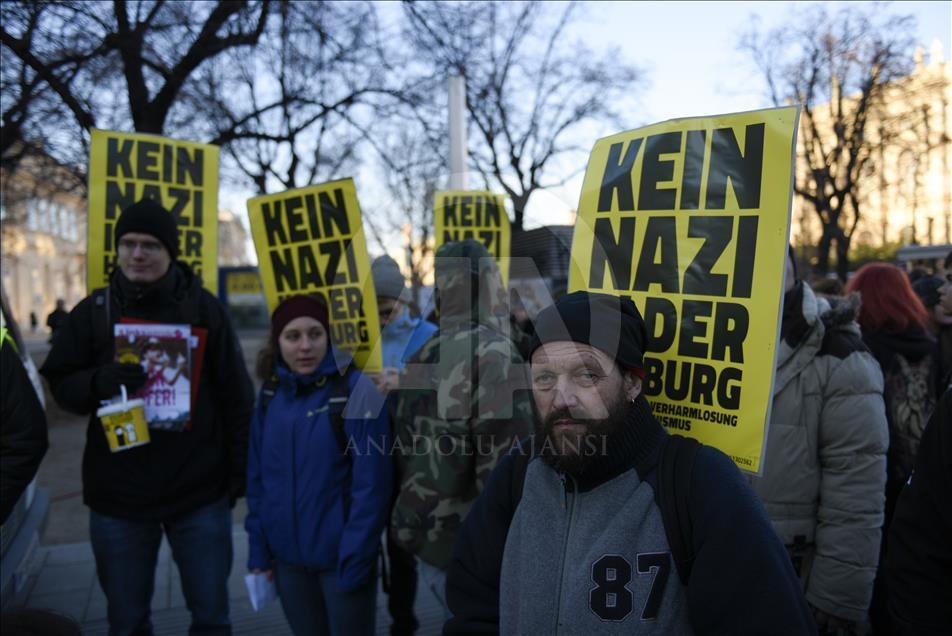 Viyana'da Norbert Hofer'a karşı protesto