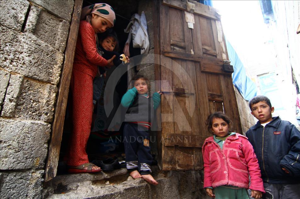 Suriyeli ailenin odunlukta yaşam mücadelesi