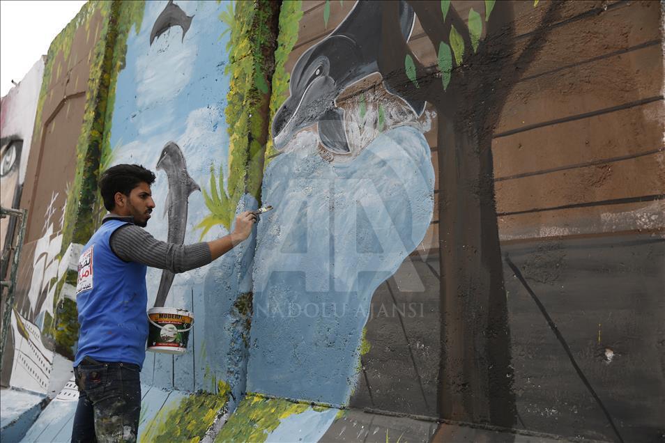 Paintings for peace, hope and life in Baghdad
