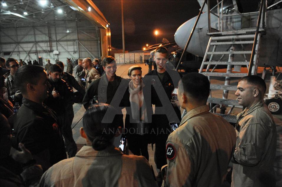 Hollywood stars visit Incirlik Air Base in Adana