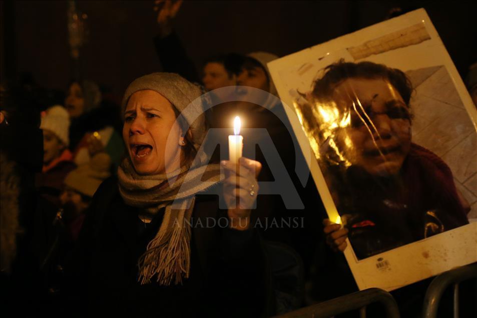 Attacks on civilians in Aleppo protested in New York