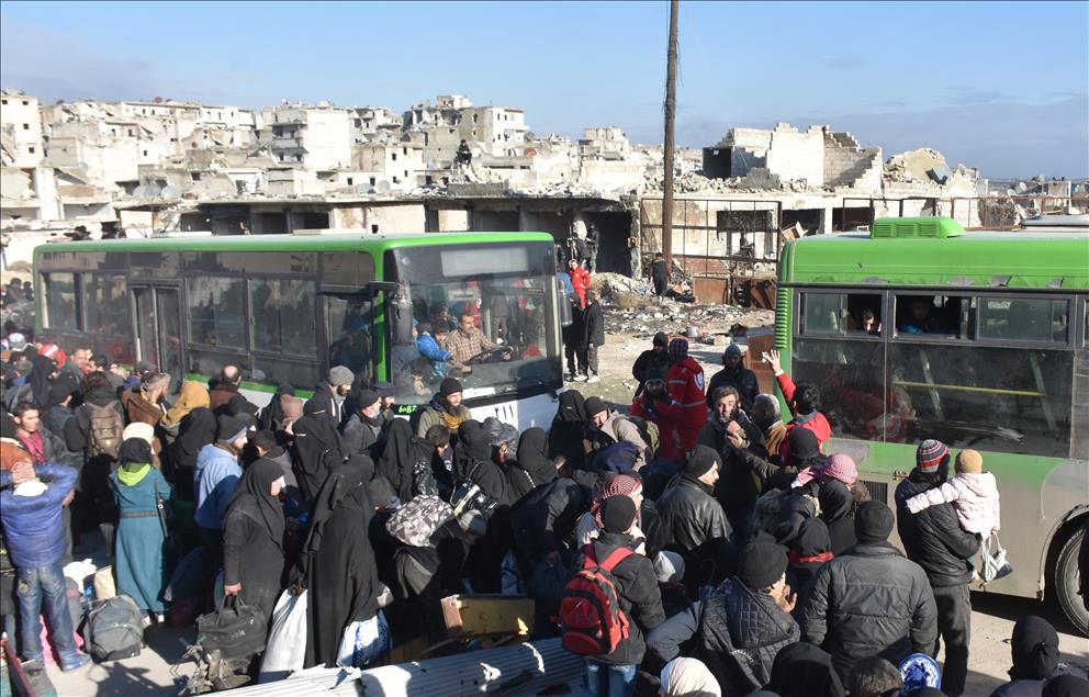 Evacuation of civilians in Aleppo