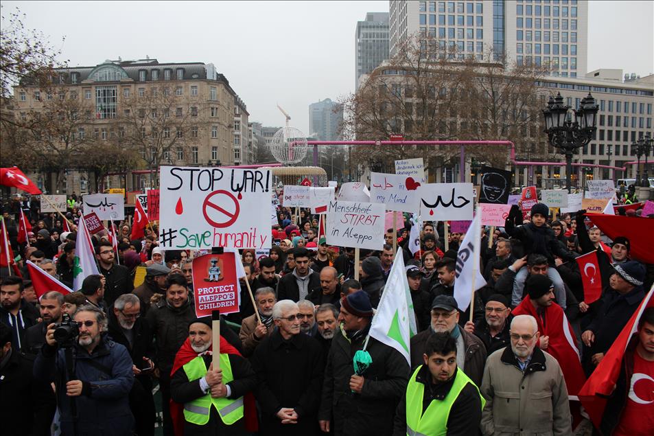 Demonstration for Aleppo in Frankfurt
