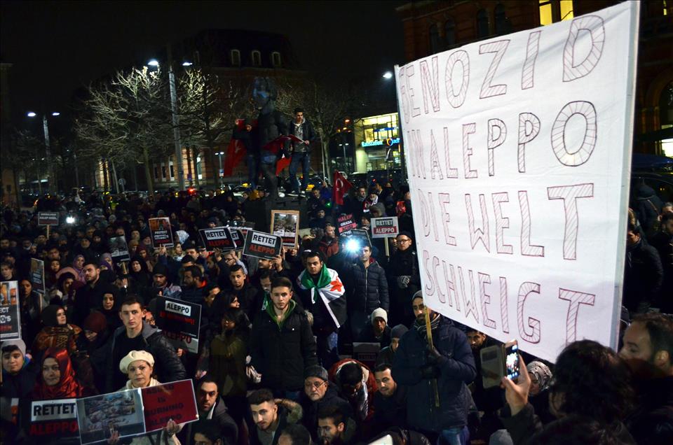 Demonstration for Aleppo in Bremen