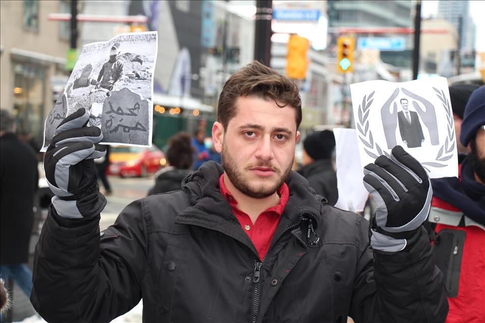 Demonstration for Aleppo in Toronto