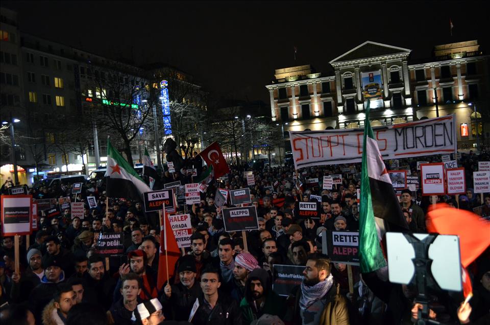 Demonstration for Aleppo in Bremen