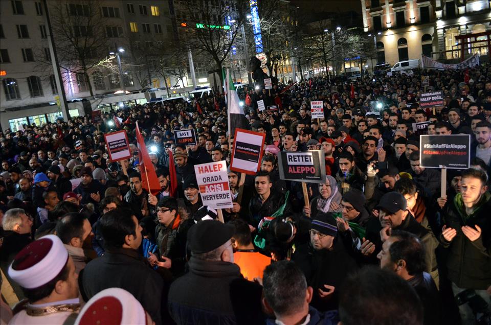 Demonstration for Aleppo in Bremen