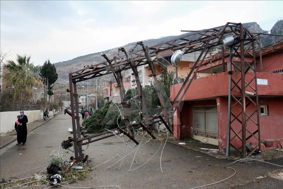 Hatay'da şiddetli fırtına