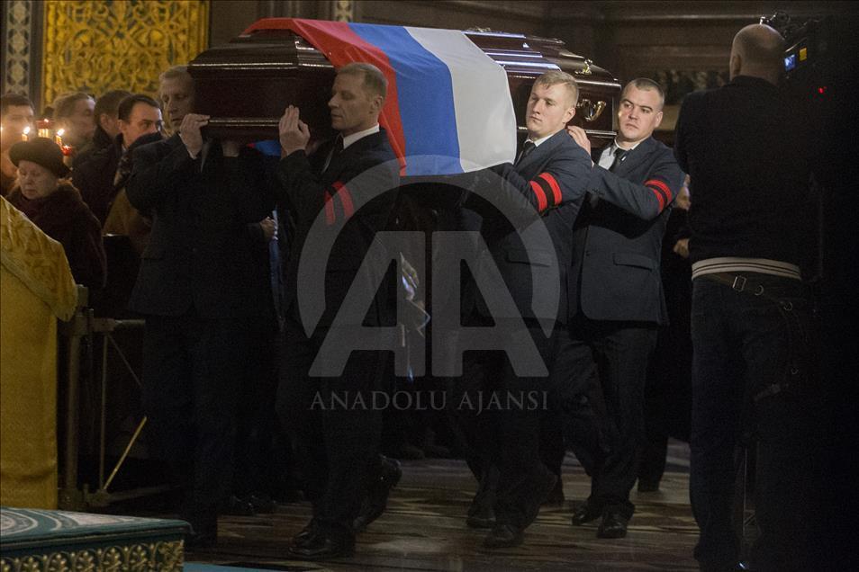 Rus Büyükelçi Karlov'un cenaze töreni