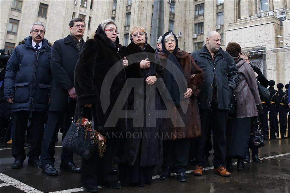 Rus Büyükelçi Karlov'un cenaze töreni