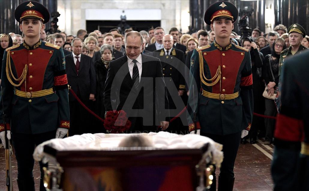 Funeral service for Russia's ambassador to Turkey Andrey Karlov