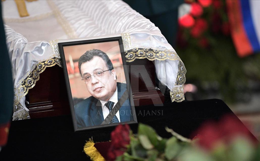 Funeral service for Russia's ambassador to Turkey Andrey Karlov