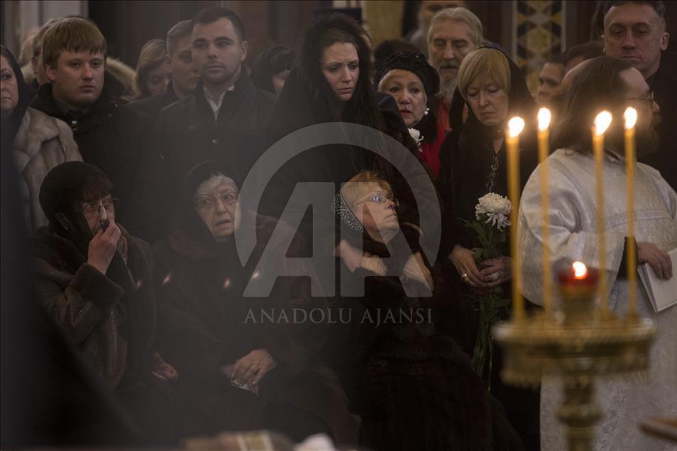 Funeral service for Russia's ambassador to Turkey Andrey Karlov