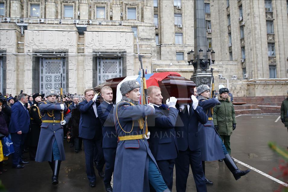 Rus Büyükelçi Karlov'un cenaze töreni