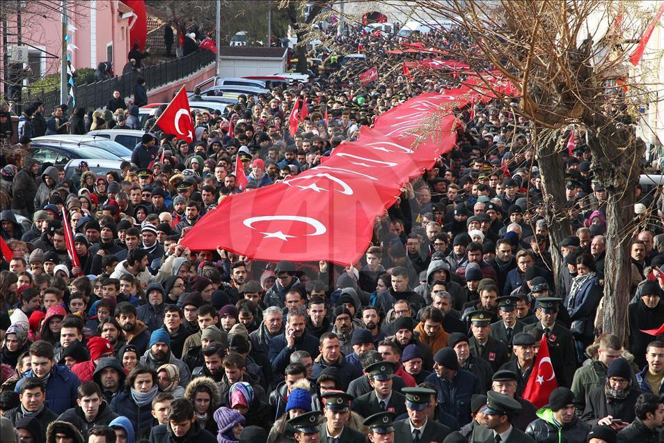 Şehitlerimizi uğurluyoruz