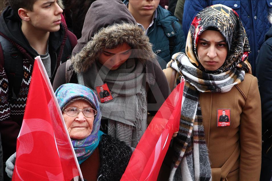 Şehitlerimizi uğurluyoruz