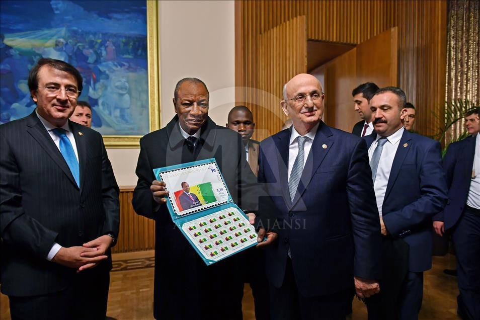 Gine Cumhurbaşkanı Conde'den TBMM'ye ziyaret
