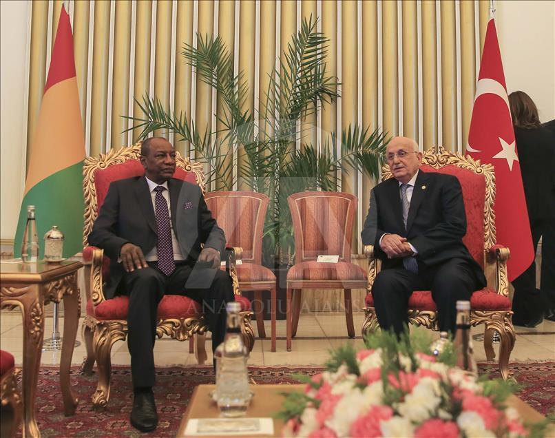 Gine Cumhurbaşkanı Conde'den TBMM'ye ziyaret