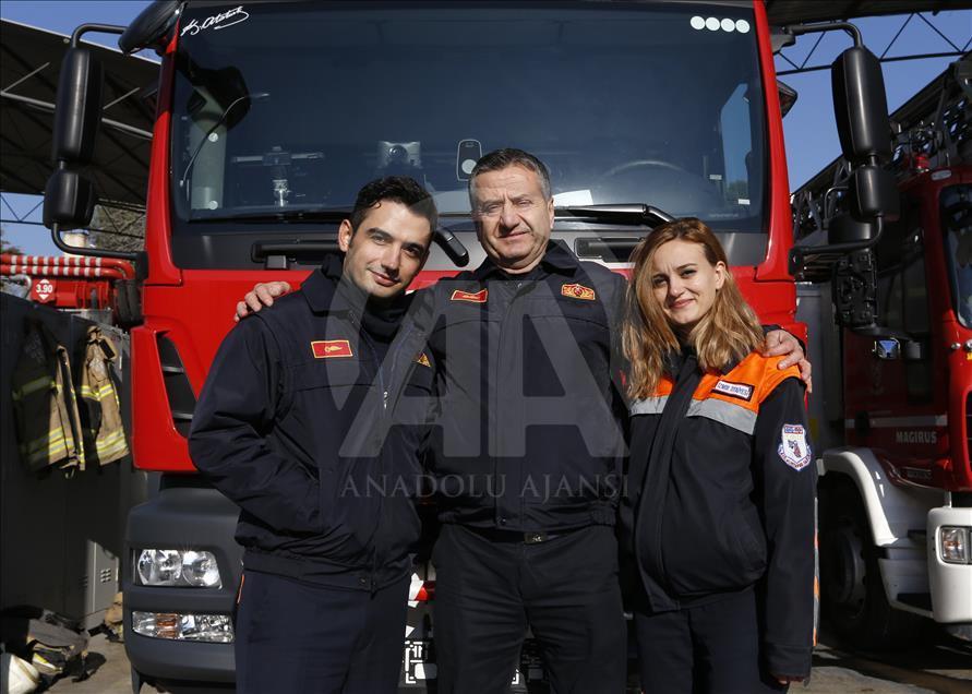 Yangınlara aile boyu müdahale