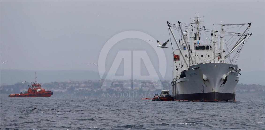 Çeşme açıklarında geminin karaya oturması