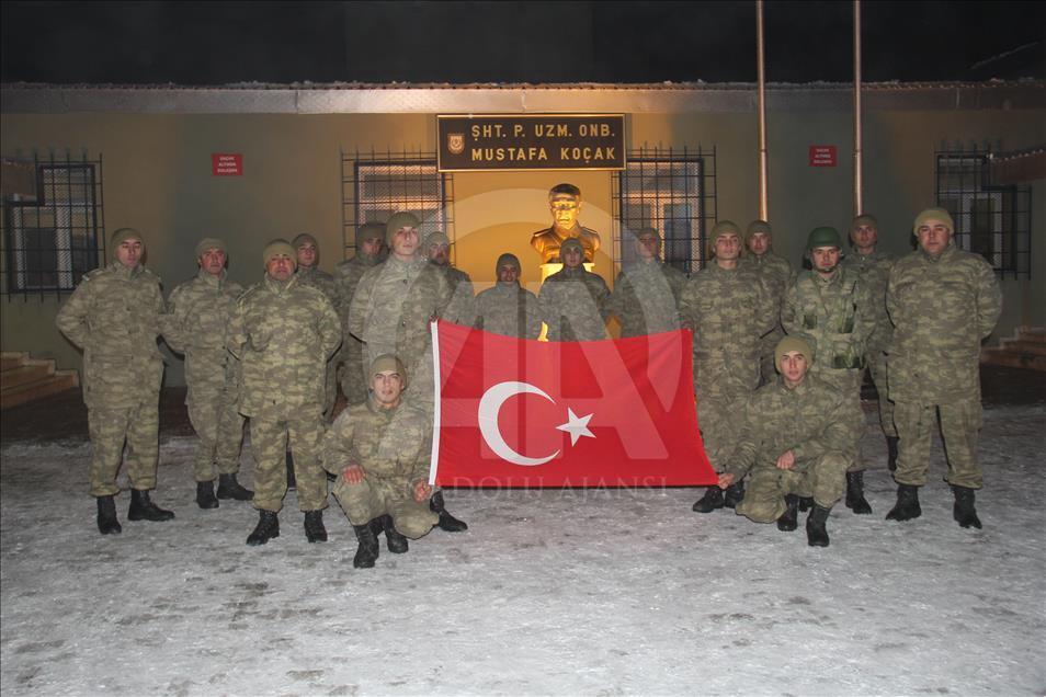 "Hudut kartalları" yılbaşında da nöbette