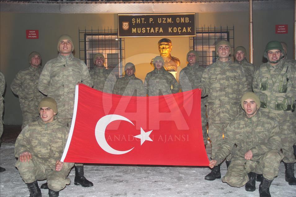 "Hudut kartalları" yılbaşında da nöbette