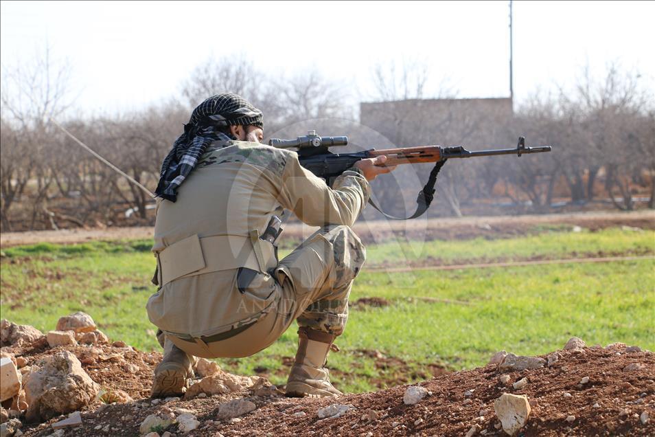TSK destekli ÖSO'nun El Bab ilçe merkezine doğru ilerleyişi sürüyor