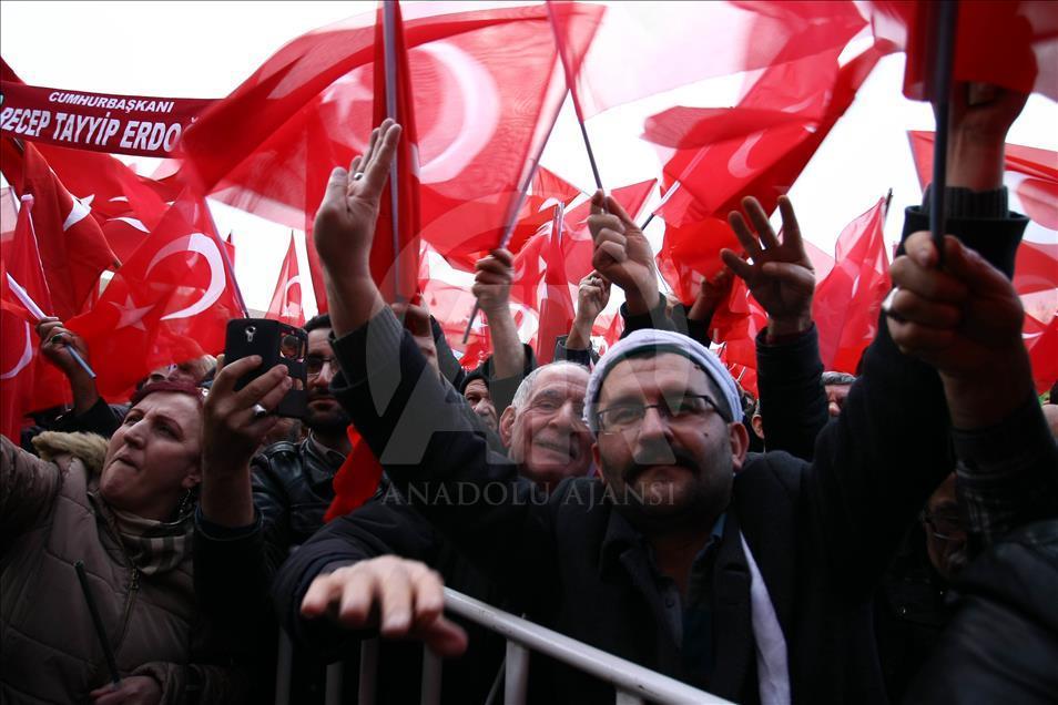 Malatya'da "Teröre karşı el ele mitingi"