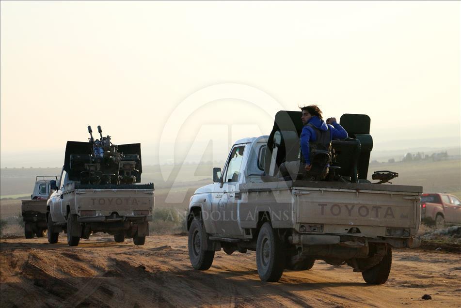 TSK destekli ÖSO'nun El Bab ilçe merkezine doğru ilerleyişi sürüyor