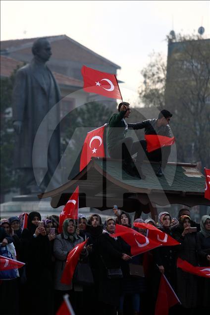 Malatya'da "Teröre karşı el ele mitingi"
