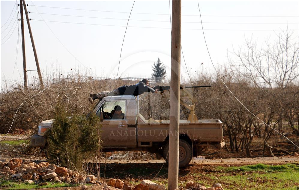 TSK destekli ÖSO'nun El Bab ilçe merkezine doğru ilerleyişi sürüyor